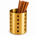 Extra-Thick Round Gold Chopstick Holder