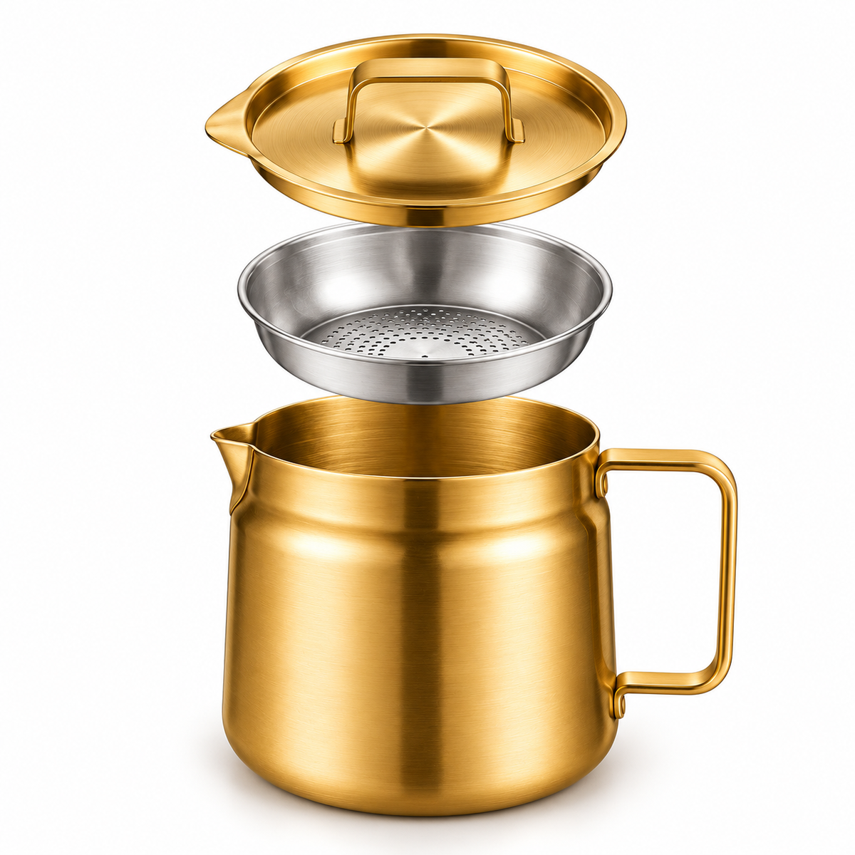Eagle-Spout Gold Oil Filter Pot
