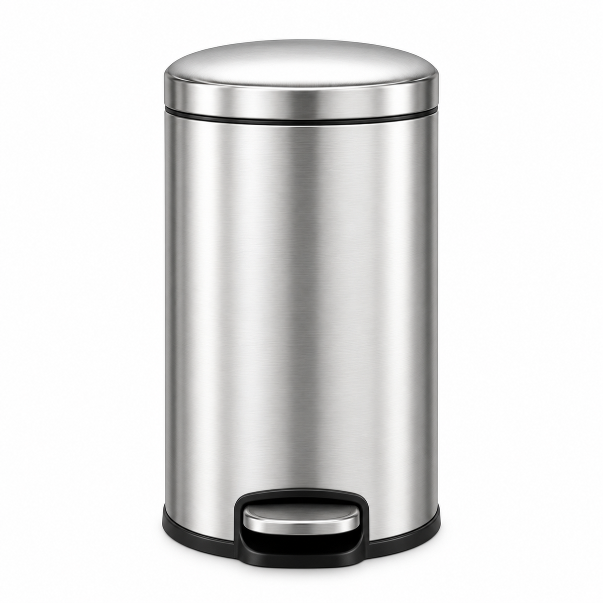 EKO Serene Series EK9215 Stainless Steel Pedal Bin – Soft Close, Fingerprint Resistant