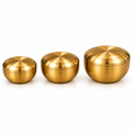 Gold Rice Bowl with Lid