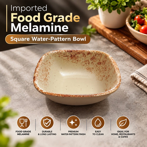 4.8" Square Water-Pattern Bowl