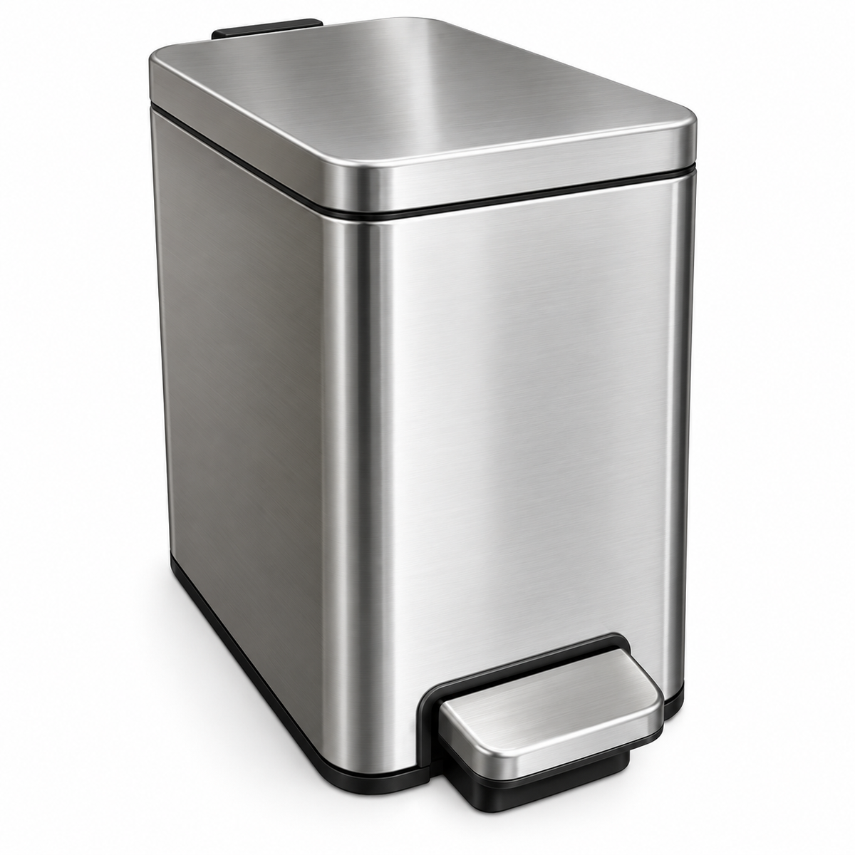 Premium Stainless Steel Pedal Bin – Fingerprint Resistant, Soft Close Lid