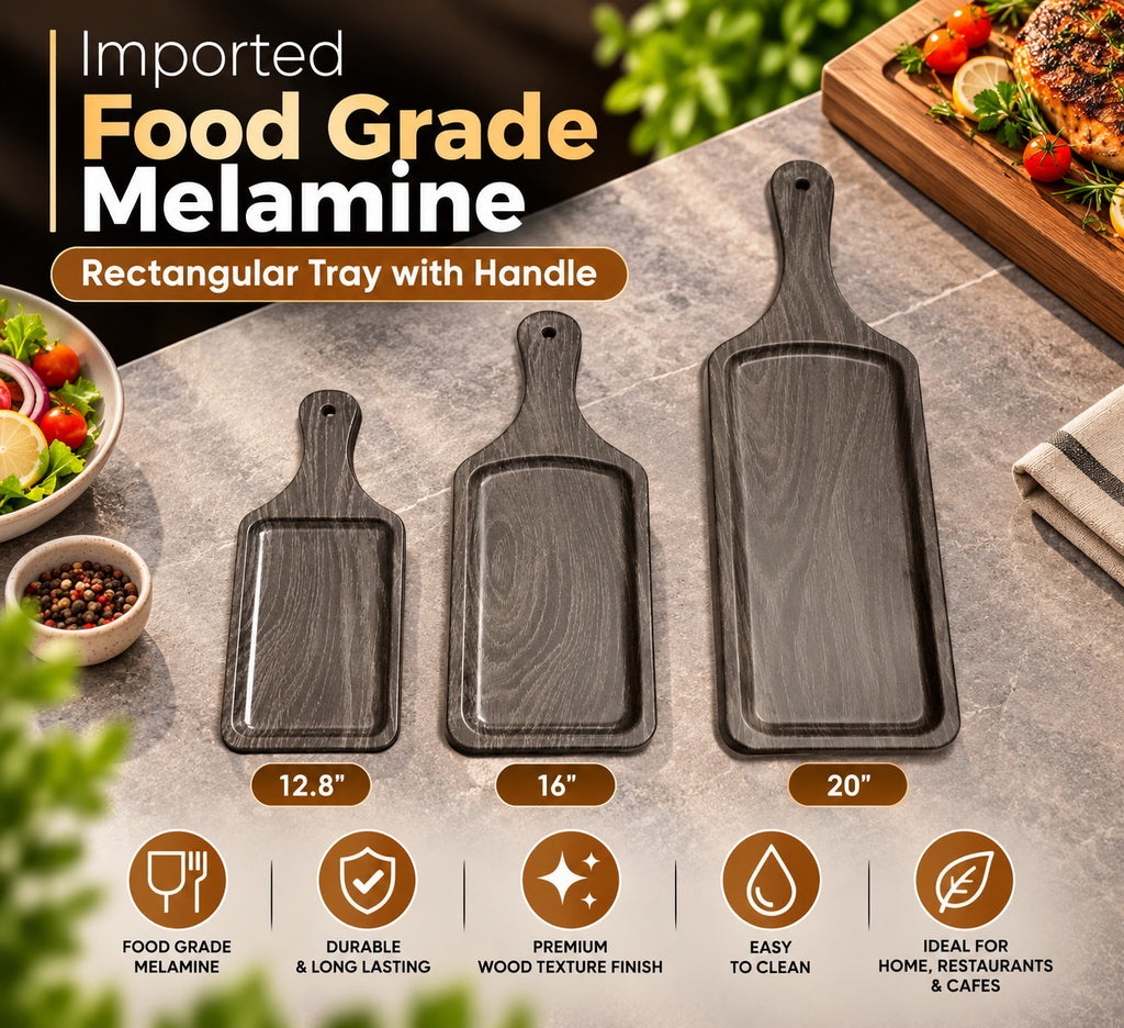 Rectangular Tray with Handles