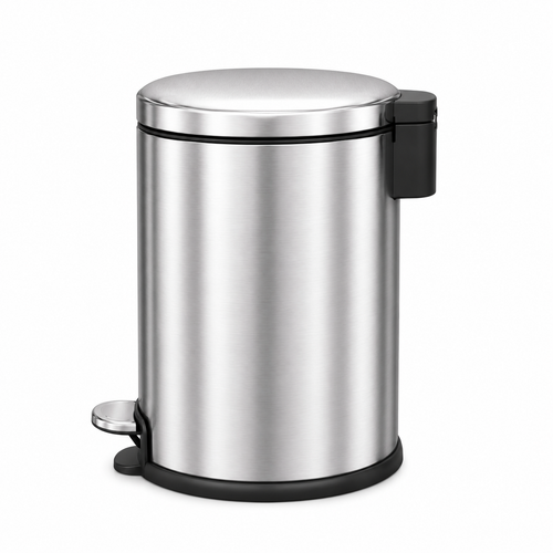 EKO Serene Series EK9215 Stainless Steel Pedal Bin – Soft Close, Fingerprint Resistant