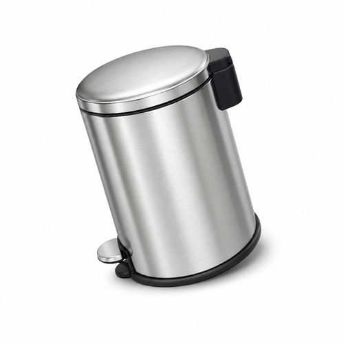 EKO Stainless Steel Pedal Bin – Soft Close Lid, Fingerprint Resistant with Ergonomic Handle
