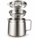 Eagle-Spout Oil Filter Pot - Natural Finish