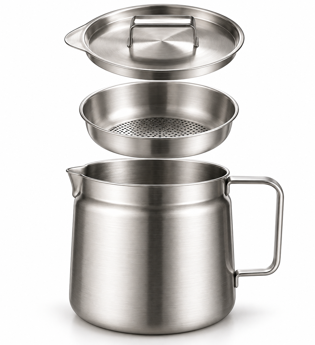 Eagle-Spout Oil Filter Pot - Natural Finish