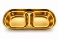 Square Gold Butterfly-Style 2-Compartment Tray