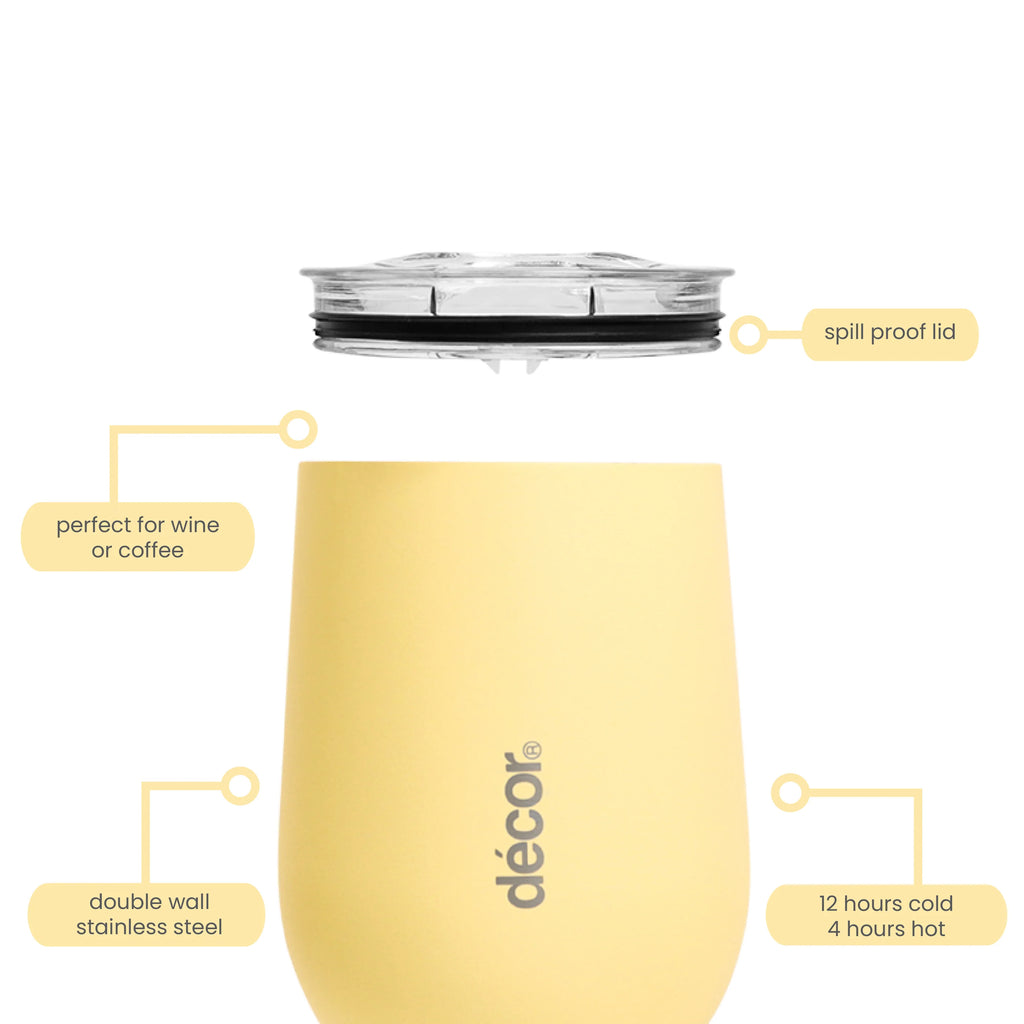 Decor®
Double Wall Reusable Wine & Coffee Cup 350ml