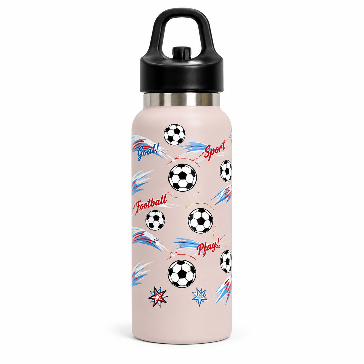 Goal Soccer Sports Water Bottle – 3 Colours