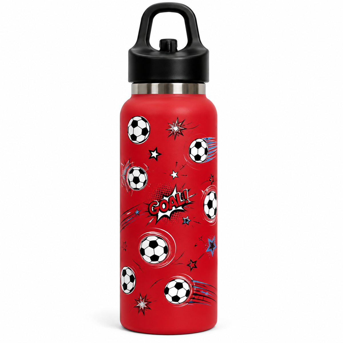 Goal Soccer Sports Water Bottle – 3 Colours