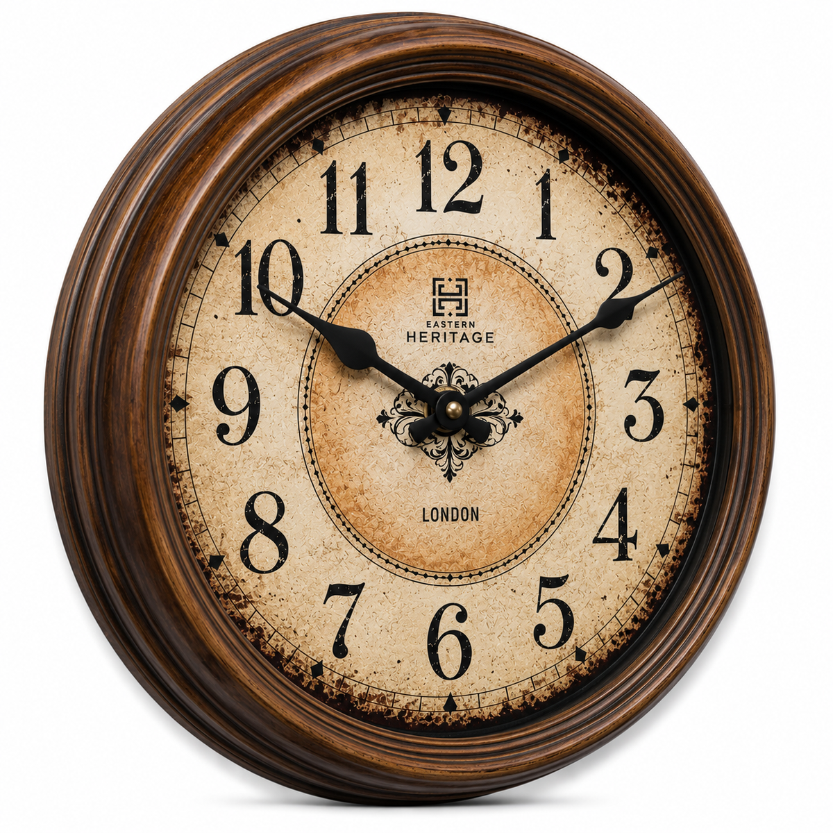 HERITAGE WALL CLOCK SQUAT 10.75"
